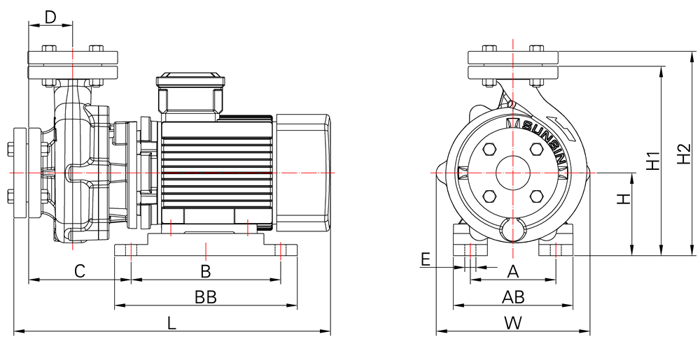 高溫導(dǎo)熱油泵安裝尺寸